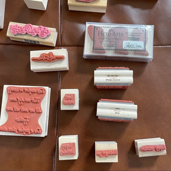 Lot of 23 Rubber Stamps 1lb 12oz Most NEW Scrapbooking Crafting - Picture 9 of 14